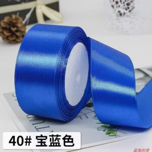 CINTA SATIN AZUL REY 4 CM / 22.8 METROS